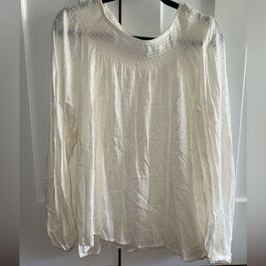 White Polka Dot Blouse